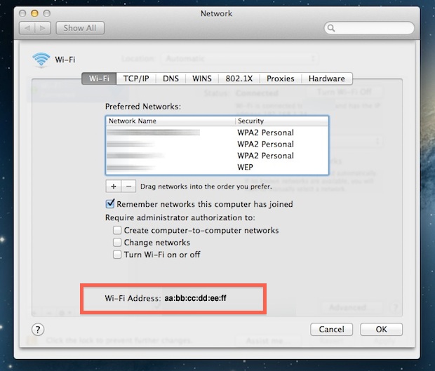 how to find wireless mac address of laptop