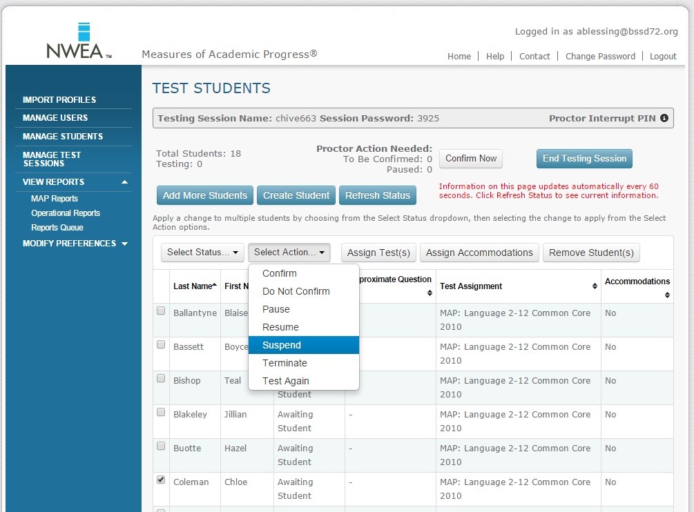 Nwea Map Testing Log In - World Map